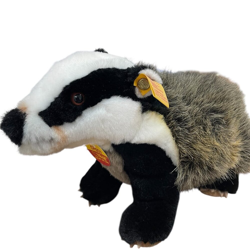German Craftsmanship: Steiff Diggy Badger Made in WEST Germany - Picture 5 of 5